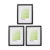 3PK Braz Rome Image Photo Document Display Frame 27.9x35.6cm Black