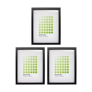 3PK Braz Rome Image Photo Document Display Frame 27.9x35.6cm Black