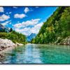 Forested Oca River And Alps  Print 100% Australian Made 120x90cm  (Poster)
