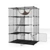 Costway 4tier Cat Condo House Cat Cage Pet Enclosure Platforms Black