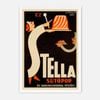 Galrie Stella Sütöpor Vintage Advertising Poster Art Print, White Frame, 70 x 100cm (28 x 40inch)
