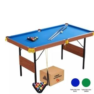 Topone Foldable Pool Table/billiard Table - Gtf006 - 1.37m/1.57m - Blue, 1.37m Table
