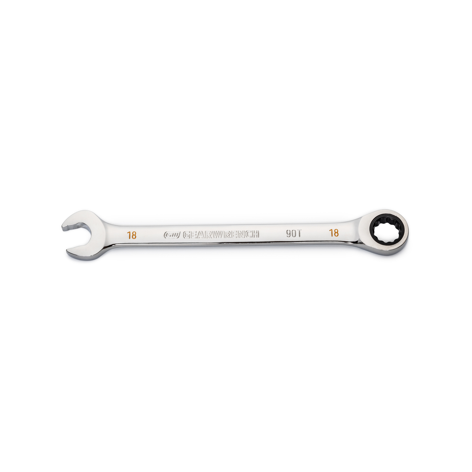 GEARWRENCH 18mm 90-Tooth 12 Point Ratcheting Combination Wrench product image