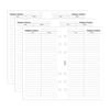 3x Filofax Pocket Notebook Refill Name/telephone Number Note Personal Organiser