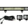 Elinz 26" LED Light Bar 3 Rows bundle 2x 18W 4 inch CREE Driving Worklight