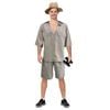 s Wildlife Crocodile Explorer Suit Safari Jungle Hunter Halloween Costume L/XL 175-185cm Height