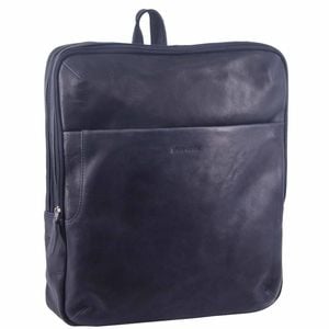 Pierre Cardin Rustic Large Leather Backpack  Rucksack  Wo Midnight