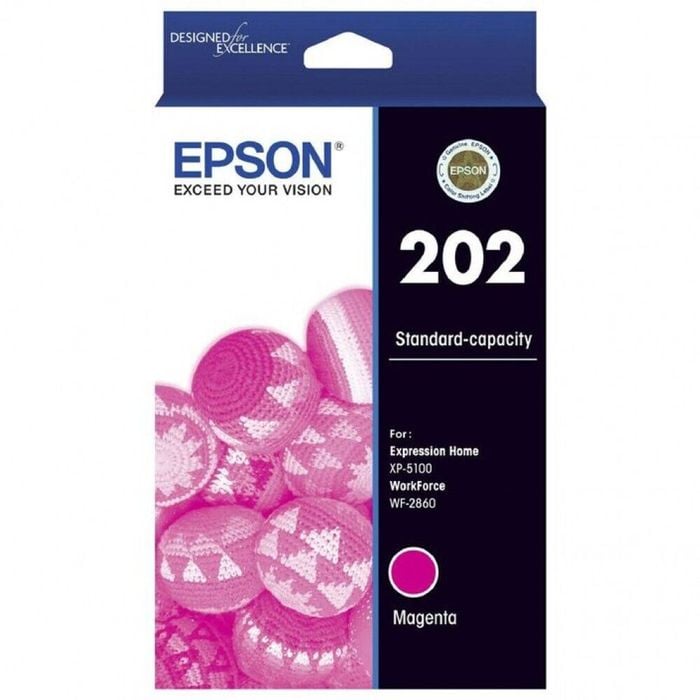 Epson Epson 202 Magenta Ink Cartridge Toner C13T02N392 Genuine Original