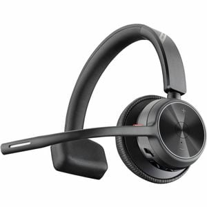 Poly Voyager 4300 Uc 4310 Wireless Over-the-head, On-ear Mono Headset - Black - Siri, Google Assistant - Monaural