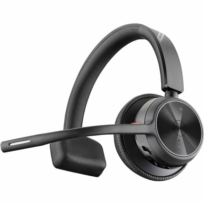 Poly Voyager 4300 Uc 4310 Wireless Over-the-head, On-ear Mono Headset - Black - Siri, Google Assistant - Monaural