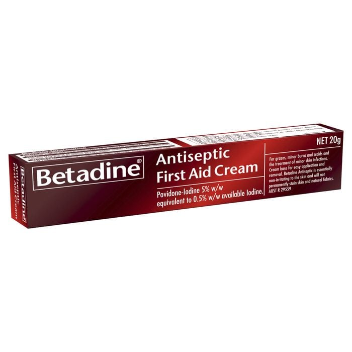 Betadine First Aid Non-irritating Antiseptic Cream 20g