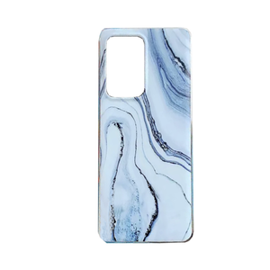 Blue Ocean Marble Shockproof Cover Silicone Phone Case - For Samsung Galaxy S10 Plus