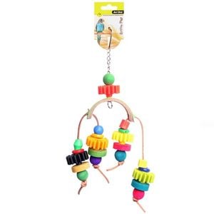 Arc With Plastic Disc And Beads 28cm Bird Toy (Avi One)