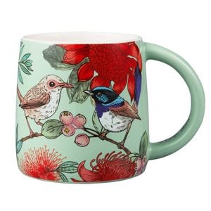 Maxwell & Williams Eloise Short Native Grace Fairy Wren Porcelain Mug 350ml