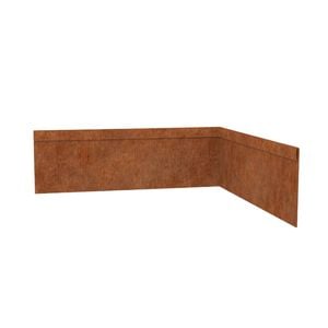 TerraForm Edging 100mmH x 610mmW 2.5mm Gauge Corten Steel Inside Corner