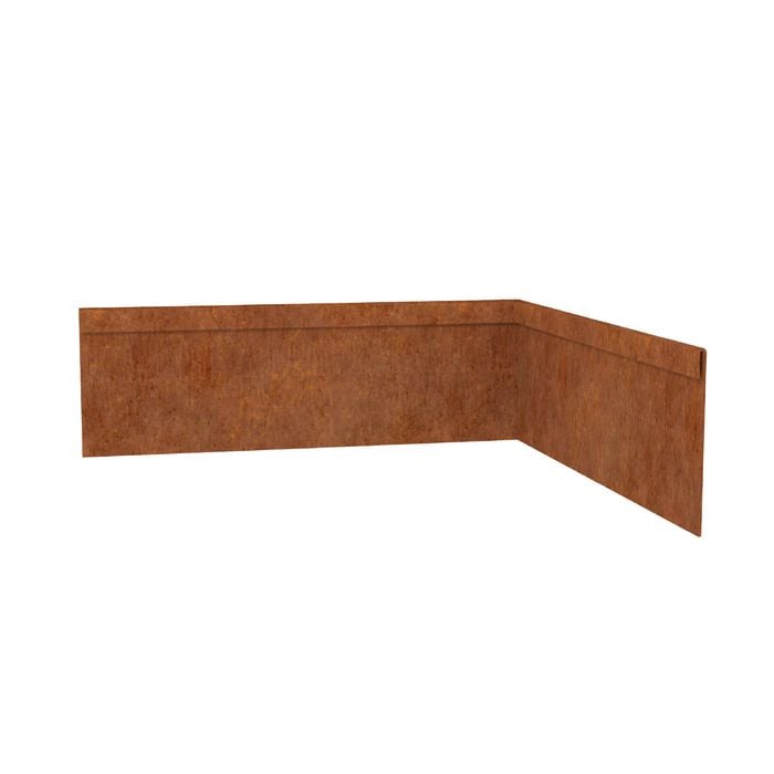 TerraForm Edging 100mmH x 610mmW 2.5mm Gauge Corten Steel Inside Corner