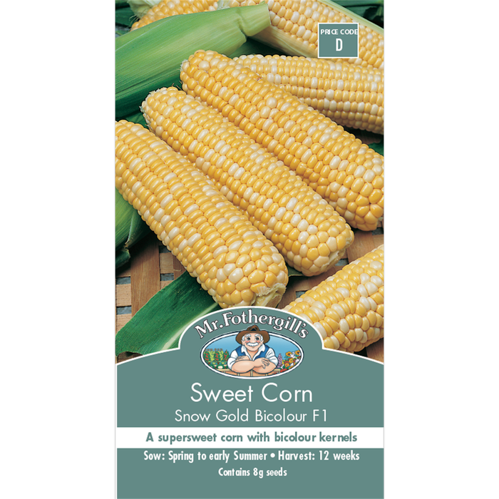 Mr Fothergill's Sweet Corn Snow Gold Bicolour Seeds