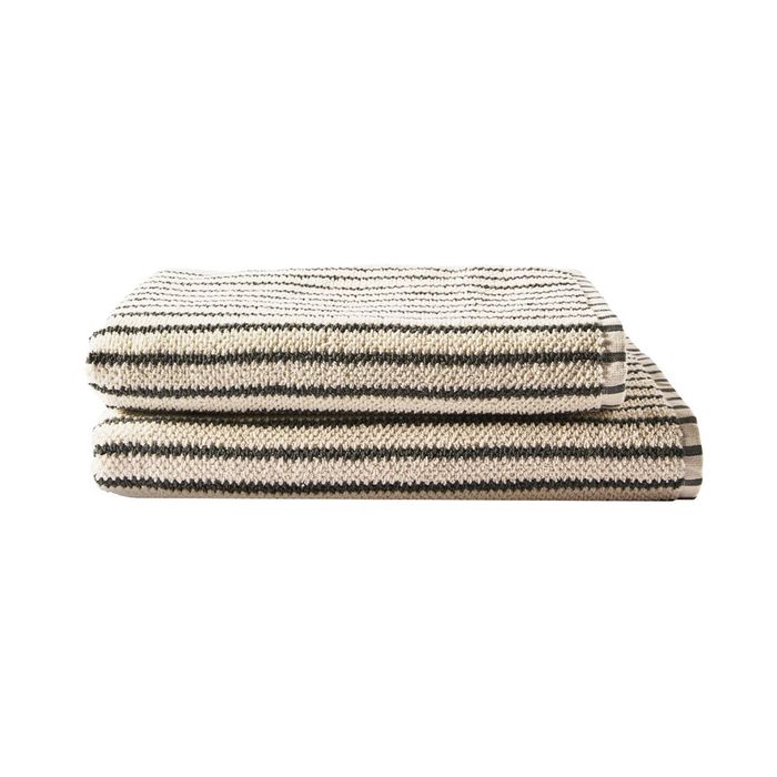 MyHouse Lorne Textured Bath Towel Collection 86cm x 160cm Wattle