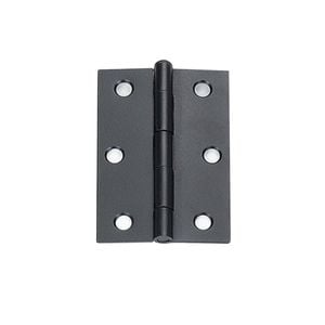 Delf 85mm Black Fixed Pin Butt Hinge - 12 Pack