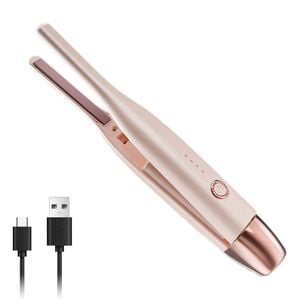 Catzon Cordless Hair Straightener 4 Temps 10s Heat Up Travel-pink