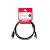 Legrand 2m Black Cat6 RJ45 UTP Slimline Patch Lead
