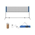 Costway 10 Ft Badminton Net Set Tennis Volleyball Pickleball Netting Accessories w/2 Shuttlecocks & Carrying Bag