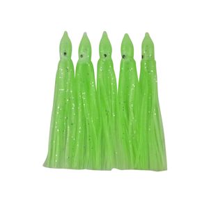 Swimerz Octopus Skirts 100mm Lumo Green, 5 Pack