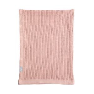 Living Textiles Cotton Cellular Blanket - Dusty Pink