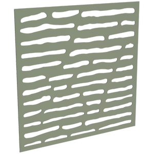 ProtectorAl 300-1200 x 300-1200mm Pale Eucalypt Slate Unframed Solid Aluminium Decorative Panel