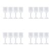 16pc Lemon & Lime Crystal Deco Plastic Reusable Wine Cup 220ml