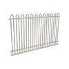 ProtectorAl 1201 - 2399 x 1500mm Paperbark Aluminium Pool Fence Panel Loop Top With Mid Rail