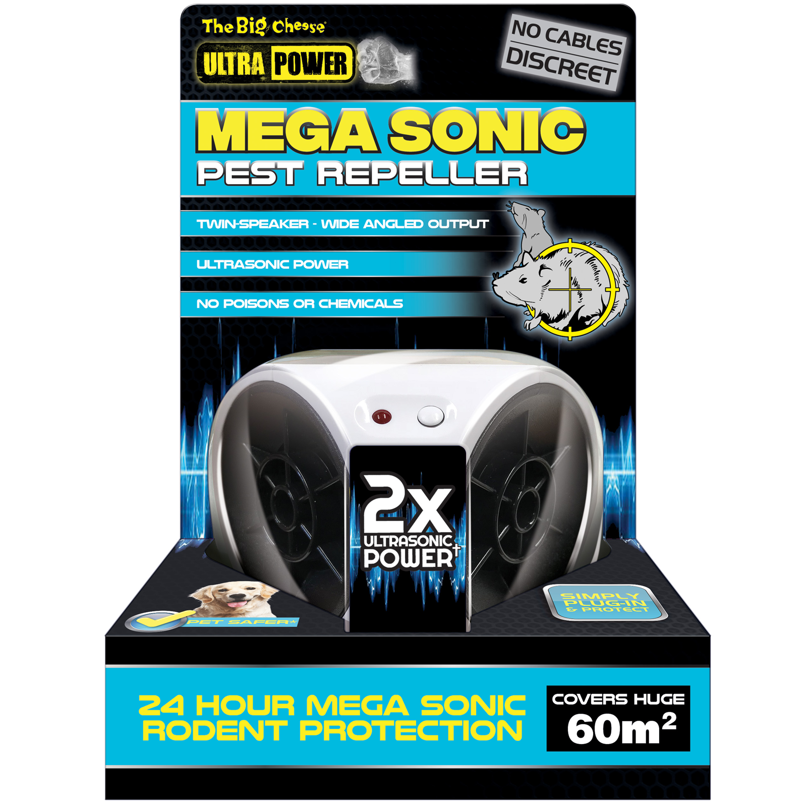 The Big Cheese Mega Sonic Pest Repeller