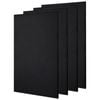 4x Fibreglass Acoustic Room Treatment Sound Panels 1200x600x25mm 2.9sqm Black