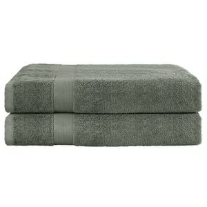 Timeless Living 2 Pack Bath Sheets Set Cotton Extra Large Towel Green