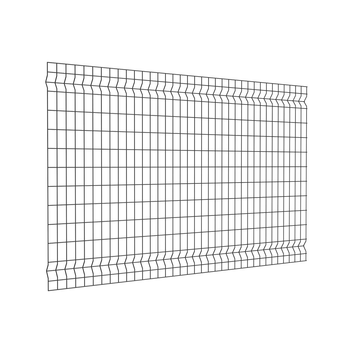 PEAK Wire Grid Fencing 1800mm x 1200mm Black Steel Fence Panel ...