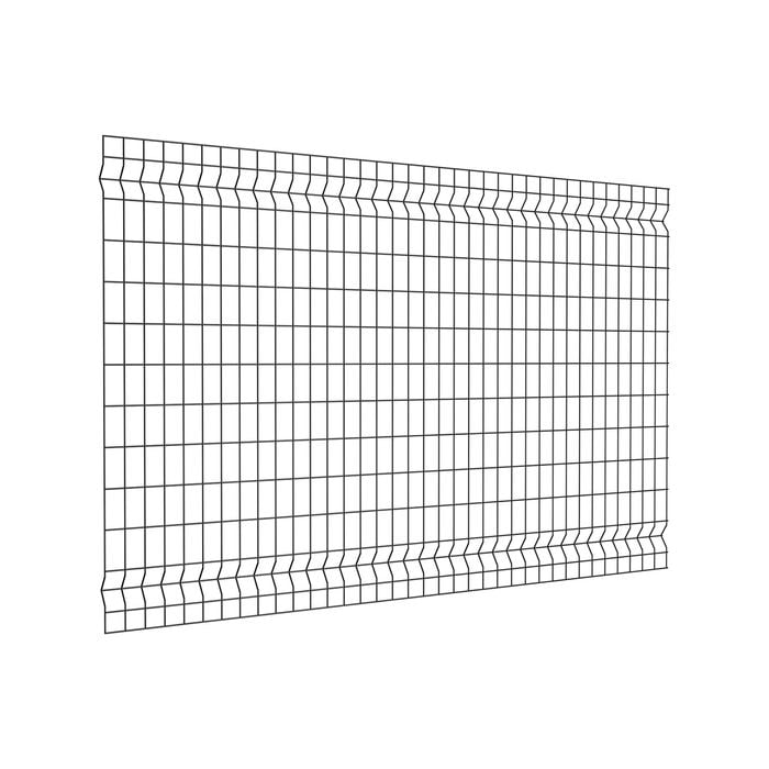 PEAK Wire Grid Fencing 1800mm x 1200mm Black Steel Fence Panel