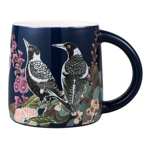 Maxwell & Williams Eloise Short Native Grace Magpie Porcelain Mug 350ml