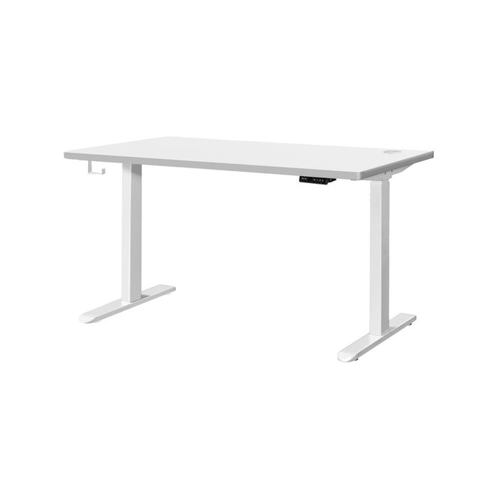 Oikiture Electric Standing Desk Dual Motor 120cm White Tabletop
