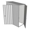 Build-a-Shed 1.5 x 0.8 x 2m Singled Hinged Door Skillion Shed with Single Hinged Side Door - Zinc