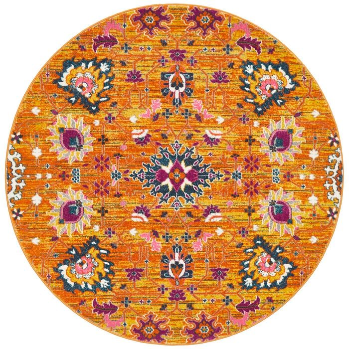 Garden 210 Rust 200x200 Rug