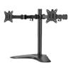 Artiss Dual Monitor Arm Stand Adjustable 32'' HD LED LCD Display Computer TV Screen Holder Bracket Mount Steel Freestanding