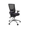 Buro Metro Ii 24/7 High Back Heavy Duty Chair With Arms Black Fabric Seat Mesh Back