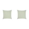 2PK Linen House 65x65cm Cotton Majorca Leaf European Pillowcase