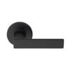 Delf Trade Matt Black Round Porto Dummy Lever