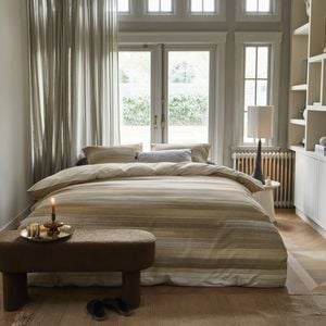 Elie Natural Quilt Cover Set - Queen