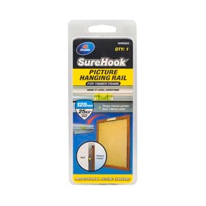 Zenith 125mm / 25kg SureHook Timber Frame Picture Hanging Rail
