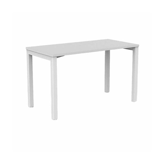 Olg Axis Single White Frame White Top Office Desk L1200mm X W600mm