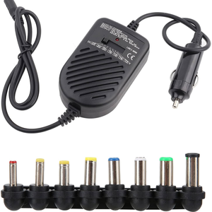 15v 80w Car Laptop Charger Travel Adapter Dell Hp Toshiba Sony Acer Universal