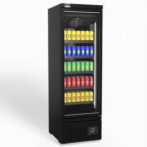 AG Equipment AG Supermarket Single Glass Door Upright Display Fridge - 450 Litre - Commercial Drink Fridges (AG-CSB450)