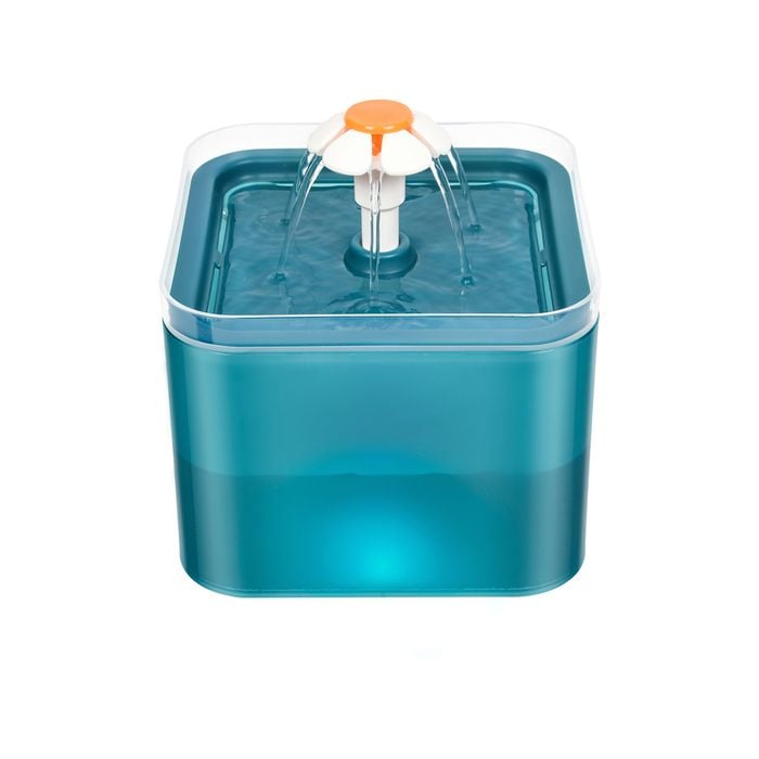 Yes4pets Automatic Electric Pet Water Fountain Dog Cat Water Feeder Bowl Dispenser W Led Green